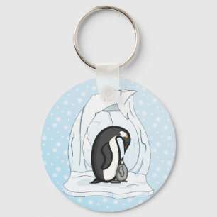 Davin and Annie the Penguins Keychain