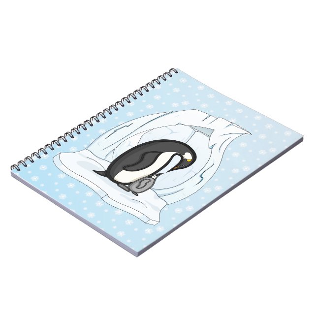 Davin and Annie the Penguins Notebook (Left Side)
