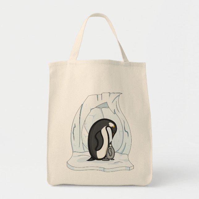 Davin and Annie the Penguins Tote Bag (Front)