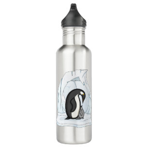 Davin and Annie the Penguins Water Bottle