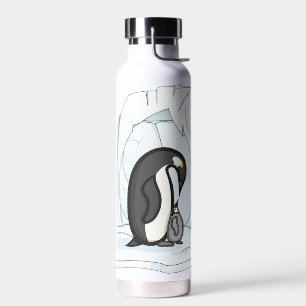Davin and Annie the Penguins Water Bottle