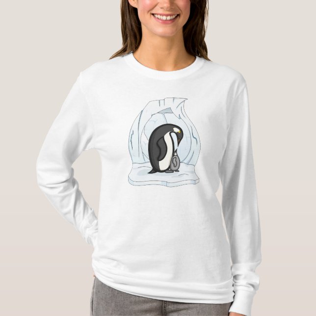 Davin and Annie the Penguins Women's Light Shirt (Front)