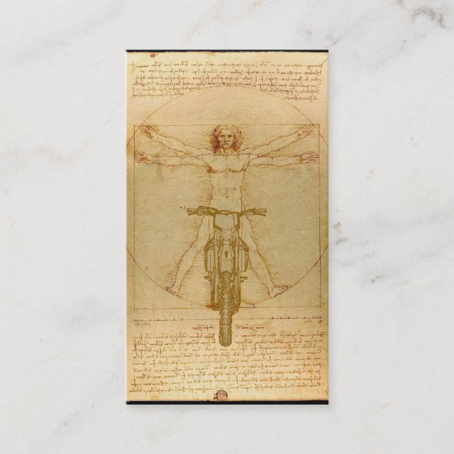 DaVinci  Dirt Bike Motocross Business Card (Front)