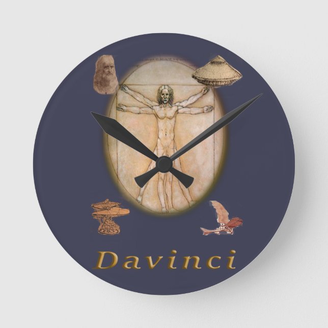 Davinci Round Clock (Front)