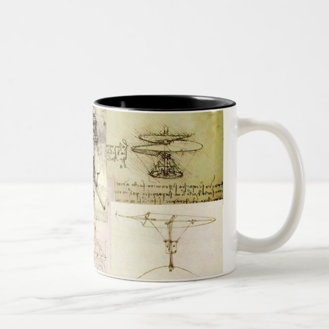 Davinci's Inventions Two-Tone Coffee Mug (Right)