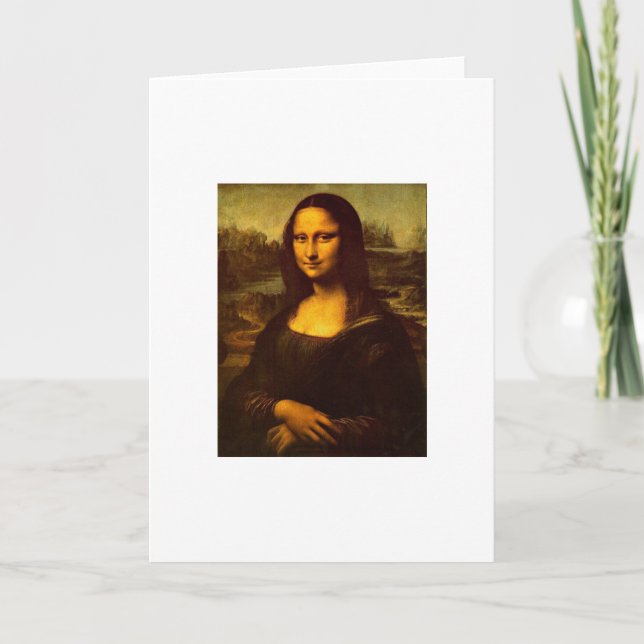 DaVinci's Mona Lisa Greeting Card (Front)