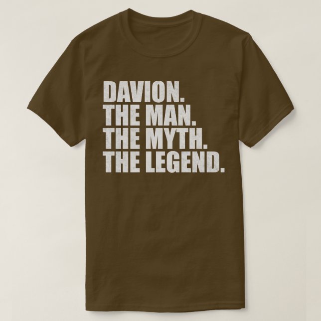 DavionDavion Name Davion given name T-Shirt (Design Front)