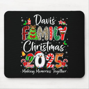 Davis Family Christmas 2025 Matching Pjs Xmas Squa Mouse Mat