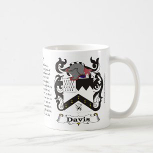 Davis Family Coat of Arms Mug