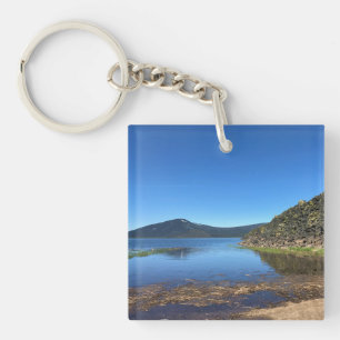 Davis Lake with Lava Rocks, Oregon Key Ring
