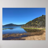 Davis Lake with Lava Rocks, Oregon
