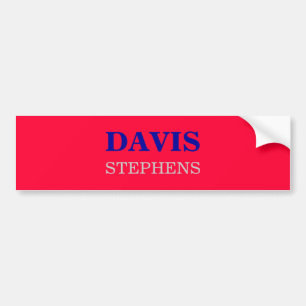 DAVIS, STEPHENS BUMPER STICKER