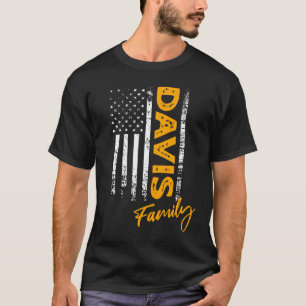 Davis Surname American Davis Last Name Davis T-Shirt