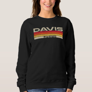 Davis Surname Birthday Family Reunion 80s 90s Suns Sweatshirt