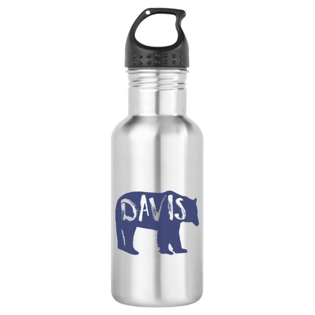 Davis West Virginia Bear 532 Ml Water Bottle (Front)