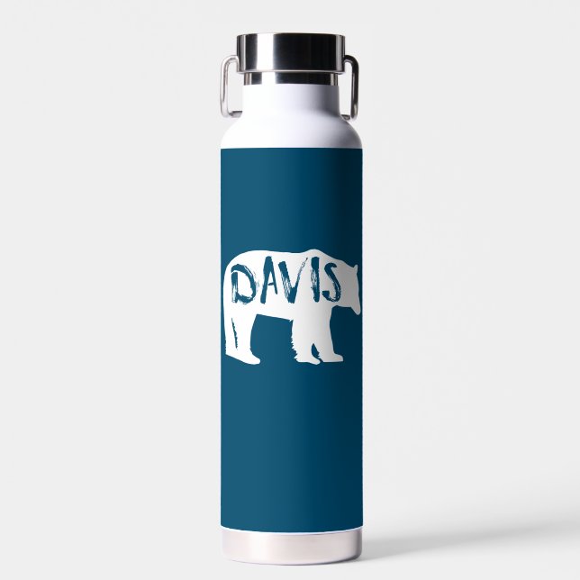 Davis West Virginia Bear Water Bottle (Front)
