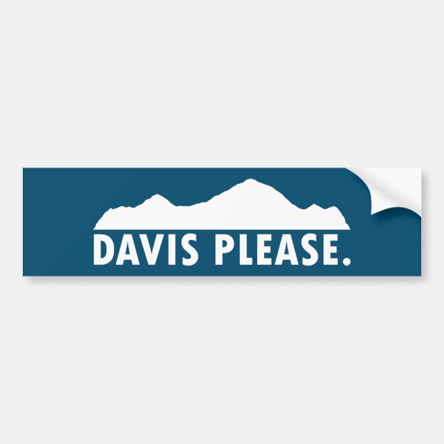 Davis West Virginia Please Bumper Sticker (Front)