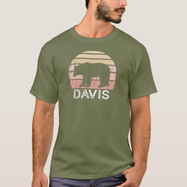 Davis West Virginia Retro Bear T-Shirt (Front)