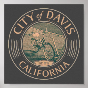DAVIS YOLO CALIFORNIA - CITY OF DAVIS CA POSTER