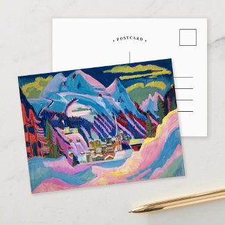 Davos in Winter | Ernst Ludwig Kirchner Postcard