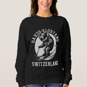 Davos Klosters Ski Resort Swiss Alps Skiing Switze Sweatshirt