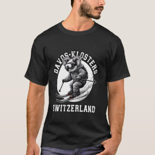 Davos Klosters Ski Resort Swiss Alps Skiing Switze T-Shirt