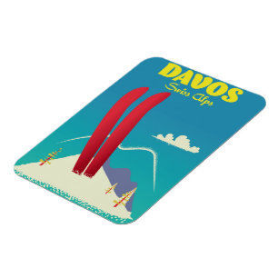 Davos Swiss Alps Magnet