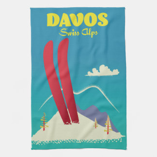 Davos Swiss Alps Tea Towel