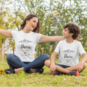 Davos, Switzerland. Custom Mountain Adventure  T-Shirt