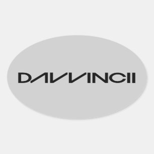 Davvincii Oval Sticker