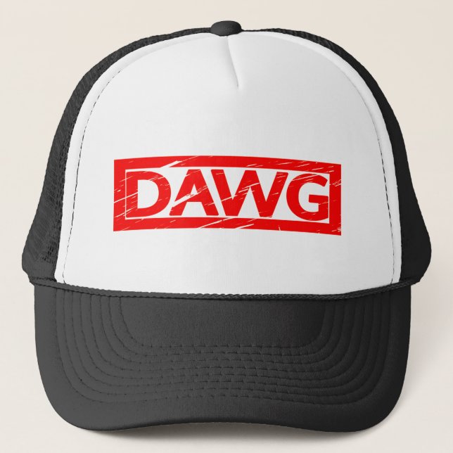 Dawg Stamp Trucker Hat (Front)