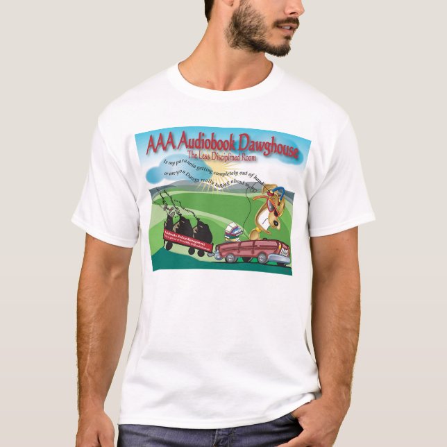 Dawghouse T-Shirt - Dawg in Car (front) (Front)