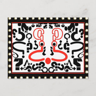 Dawgie In The Window Postcard