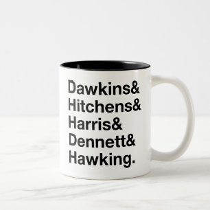 Dawkins&Hitchens&Harris&Dennett&Hawking - Science Two-Tone Coffee Mug
