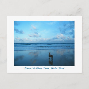 Dawn At Karon Beach, Phuket Island Postcard