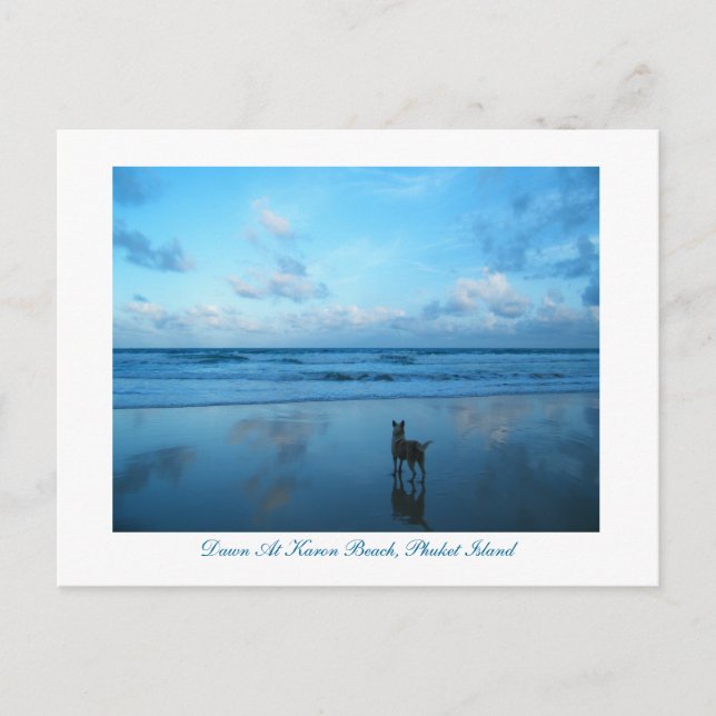 Dawn At Karon Beach, Phuket Island Postcard (Front)