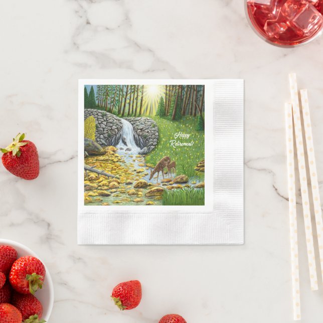 Dawn At The Forest Coined Napkin (Insitu)