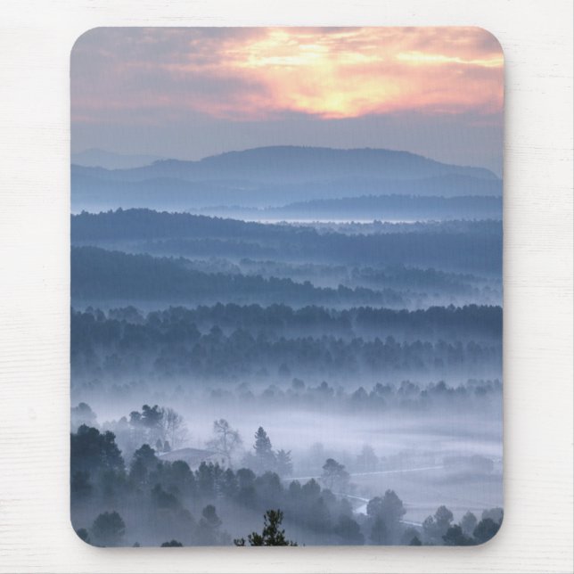 Dawn Between the Valleys Mouse Mat (Front)