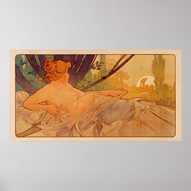 DAWN by Alphonse Mucha - Aurore Poster (Front)