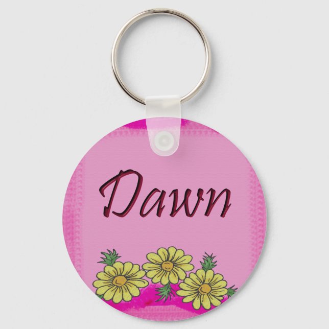 Dawn Daisy Keychain (Front)