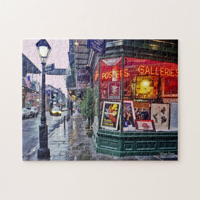 Dawn - French Quarter - Gallery Corner Jigsaw Puzzle (Horizontal)