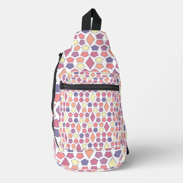 Dawn Hexagon Pattern Sling Bag (Front)