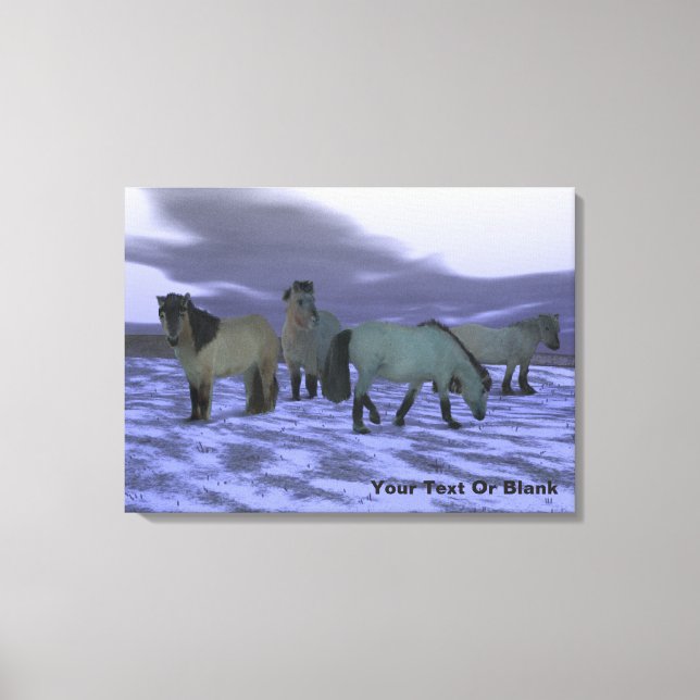 Dawn Horse Canvas Print (Front)