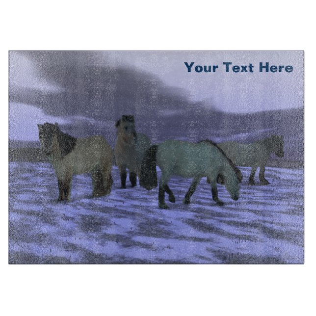 Dawn Horse - Yakutia Cutting Board (Front)