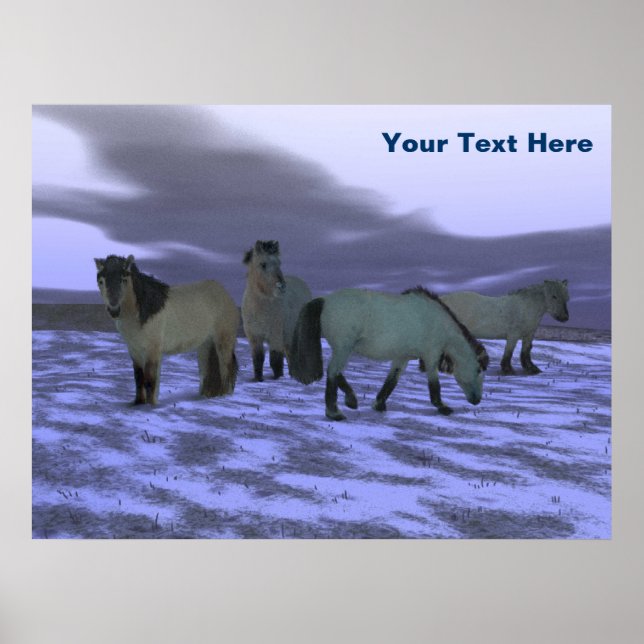 Dawn Horse - Yakutia Poster (Front)