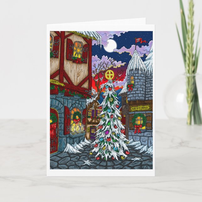 Dawn In Yuletown Holiday Card (Front)