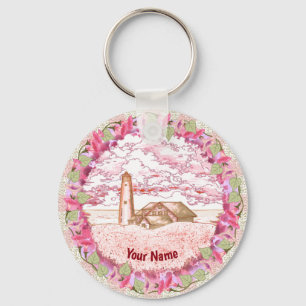Dawn Lighthouse  keychain