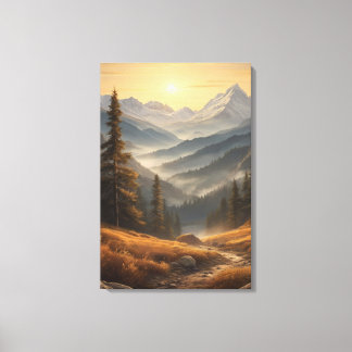 Dawn Majesty Wall Panel Canvas Print