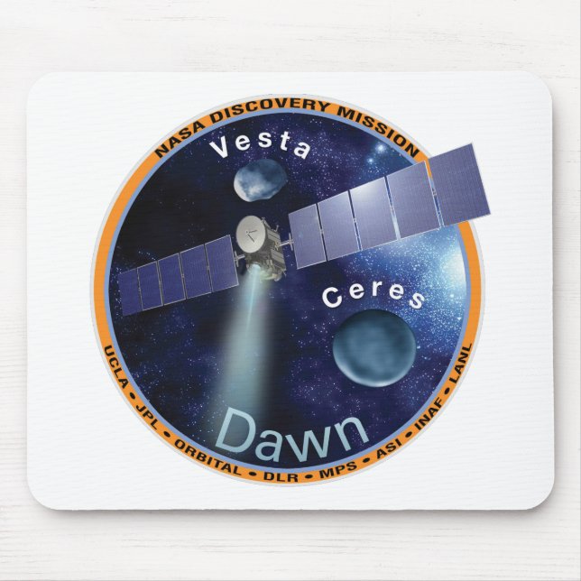 Dawn Mission Patch  Mouse Mat (Front)