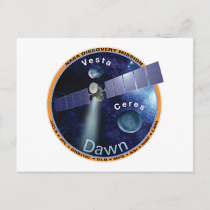 Dawn Mission Patch Postcard